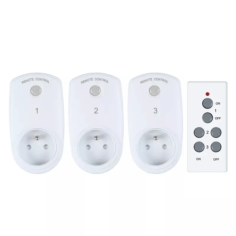 RF433 Mhz وائرلیس FR ریموٹ کنٹرول ساکٹ